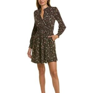 BODEN Notch Neck Jersey Midi Dress Womens 10
Cottage black pink floral new